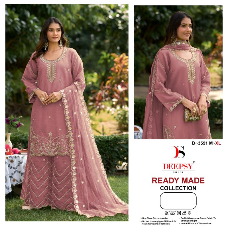 D 3591 M To P Deepsy Viscose Tissue Silk Pakistani Salwar Suits
